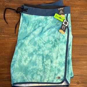 Salty Crew Blue Tie-Dye Board Shorts